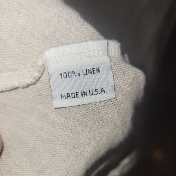 Bryn walker Naida Linen 3/4 Sleeve Asymmetrical Tunic midi dress beige medium - Picture 2 of 8